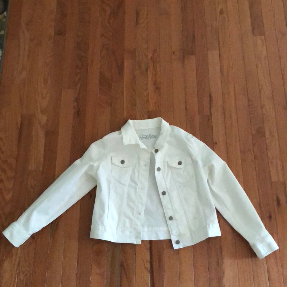 White jean jacket